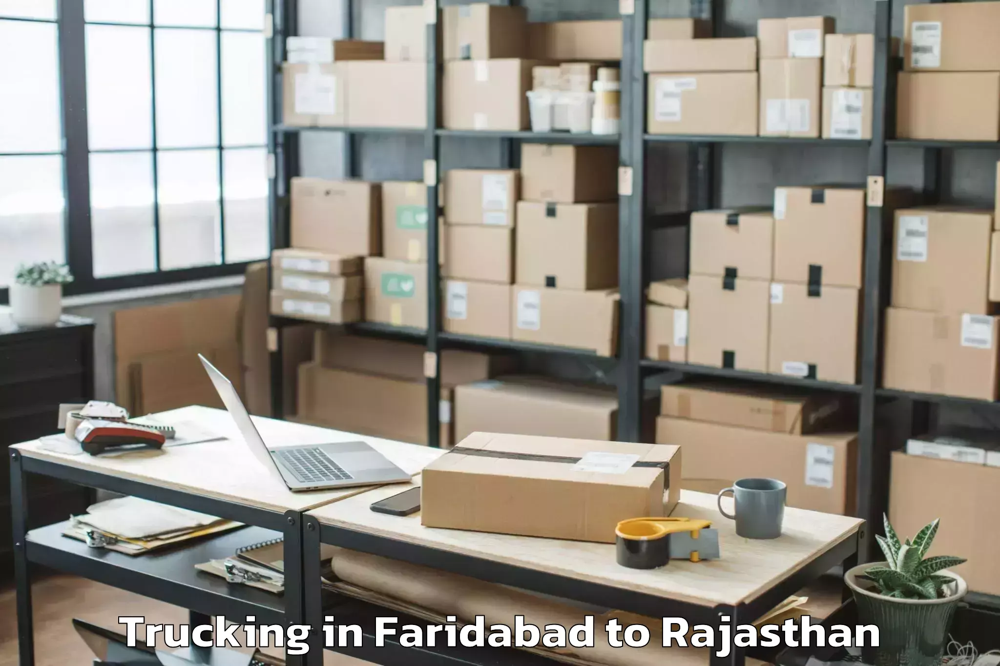 Affordable Faridabad to Bundi Trucking